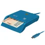 Lector de dni y tarjetas woxter pe26-197 azul usb 2.0