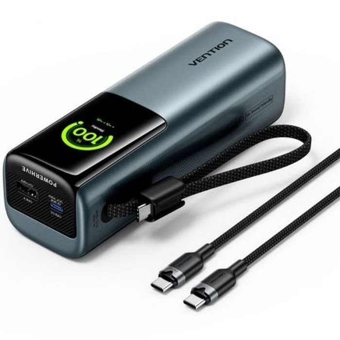 Vention Powerbank 20000mAh 165W FKFH0 Gris con Cable USB-C Vention Powerbank 20000mAh 165W FKFH0 Gris con Cable USB-C