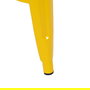 Taburete Amarillo Metal Dallas 43,50 X 43,50 X 76,50 cm (Set de 2)