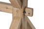 DKD Home Decor Mesa de Comedor Abeto y MDF Natural 200x100x80