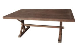 DKD Home Decor Mesa de Comedor Abeto y MDF Natural 200x100x80