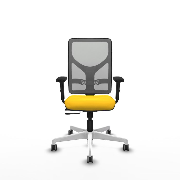 PIQUERAS Y CRESPO Silla de oficina Motilla con mecanismo Sincro/Traslack Amarillo y Gris PIQUERAS Y CRESPO Silla de oficina Motilla con mecanismo Sincro/Traslack Amarillo y Gris