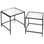 Home Deco Factory Juego de 2 Mesas Auxiliares Nido