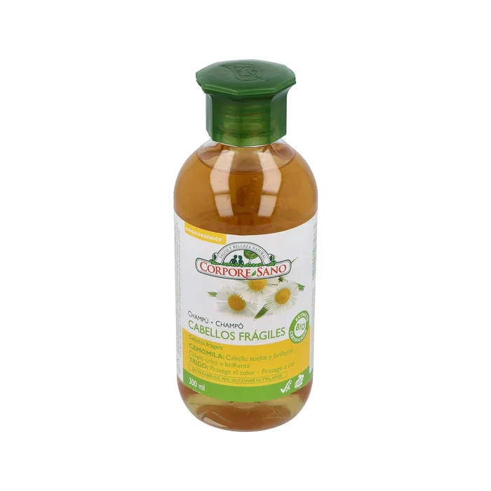 CORPORE SANO Champú Camomila y Trigo 300 ml para cabellos rubios y frágiles CORPORE SANO Champú Camomila y Trigo 300 ml para cabellos rubios y frágiles