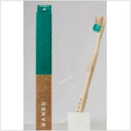 BANBU Cepillo Dental Adulto Medio Verde