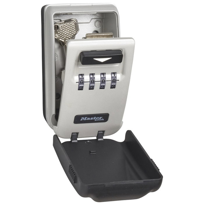 Master Lock Caja de llaves 5425EURD con combinación retroiluminada y soporte de pared Master Lock Caja de llaves 5425EURD con combinación retroiluminada y soporte de pared