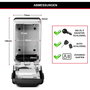 Master Lock Caja de llaves 5425EURD con combinación retroiluminada y soporte de pared