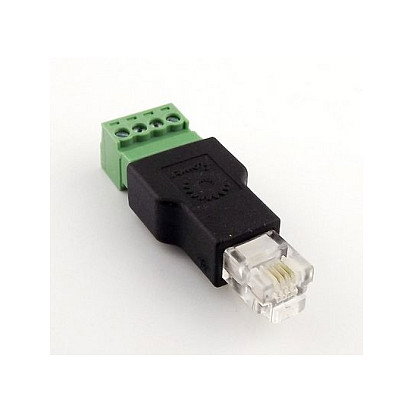 ALLNET Pack de 2 conectores TK RJ11 6P4C con terminal de bloque o contacto de tornillo