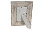 DKD Home Decor Marco de Foto 10x15 Mango y Cristal Blanco Natural 26.5 x 21 x 2 cm