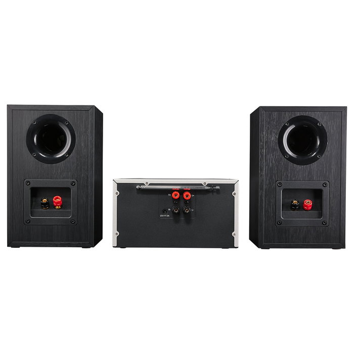 Medion Microcadena LIFE P85003 30W con Bluetooth 5.0, Wifi, DAB+, FM, UKW, CD, USB, Negro/Plata