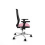 PIQUERAS Y CRESPO Silla de oficina Mardos con mecanismo Sincro, Rosa y Negro