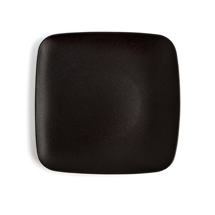 Plato Postre Porcelana Antracita Ariane 20 cm Plato Postre Porcelana Antracita Ariane 20 cm