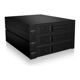 ICY BOX IB-563SSK Bandeja para disco duro para 2 bahías de 5,25 pulgadas
