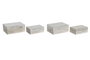 DKD Home Decor Set de 2 Joyeros Aylia en Mango y Aluminio