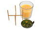 DKD Home Decor Vela de Citronela en Cristal y Metal 120g Amarillo