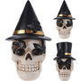 Basics Calavera con Sombrero Halloween 10 x 11 x 14 cm 2 Modelos Surtidos