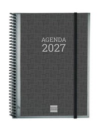 Finocam Agenda Anual 2027 Personalizable con Espiral y Tapa de Polipropileno