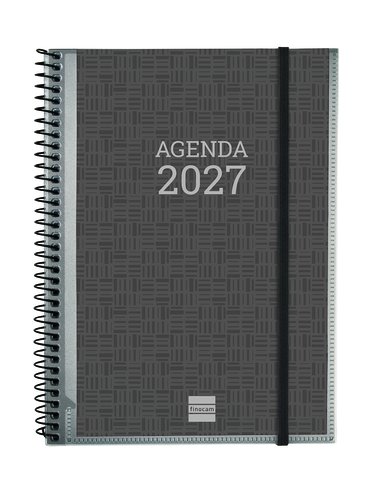 Finocam Agenda Anual 2027 Personalizable con Espiral y Tapa de Polipropileno Finocam Agenda Anual 2027 Personalizable con Espiral y Tapa de Polipropileno