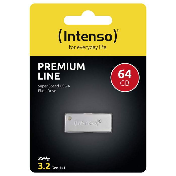 Intenso Premium Line 64GB USB Stick 3.0 Plata
