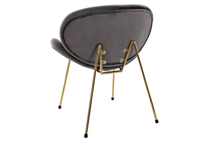 DKD Home Decor Silla Jiete Polyester Terciopelo Negro DKD Home Decor Silla Jiete Polyester Terciopelo Negro