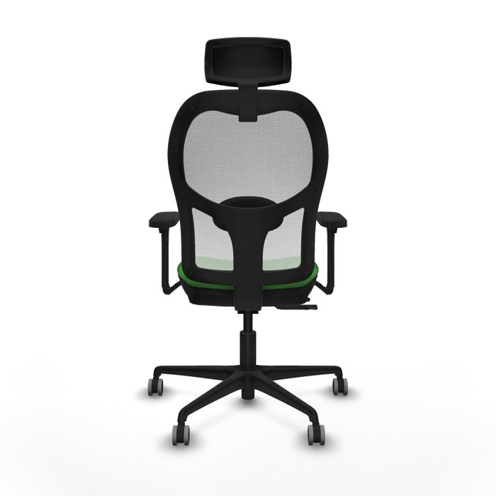PIQUERAS Y CRESPO Silla de oficina Jorquera Verde y Blanco con mecanismo Sincro/Traslack