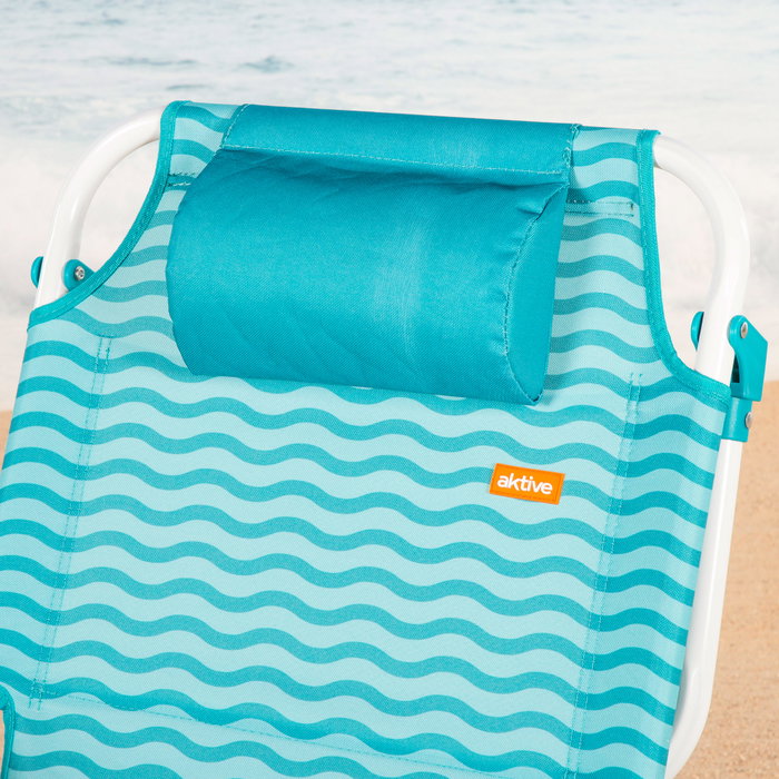 AKTIVE Silla de playa plegable 48x58x76cm