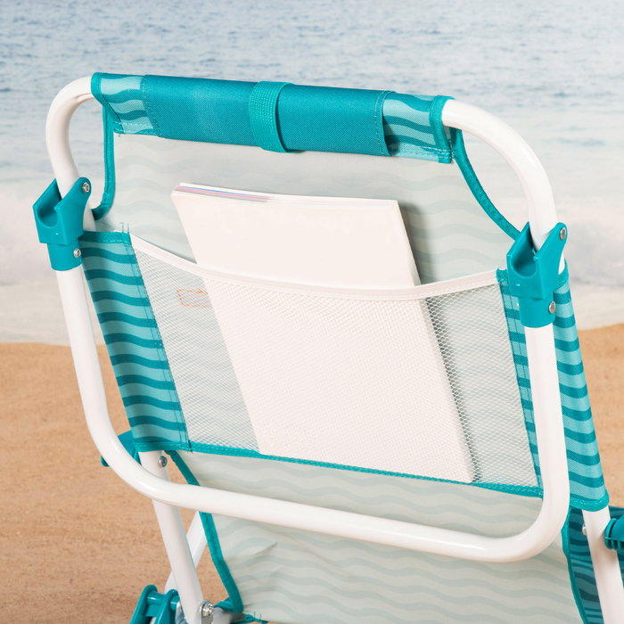 AKTIVE Silla de playa plegable 48x58x76cm