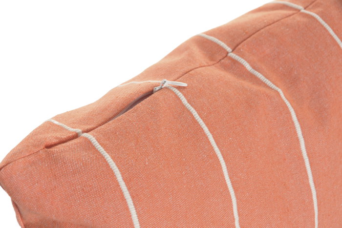DKD Home Decor Cojín de Algodón Reciclado 45x45 Rayas Naranja DKD Home Decor Cojín de Algodón Reciclado 45x45 Rayas Naranja