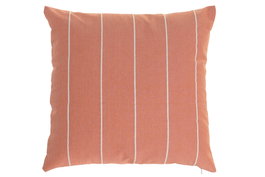 DKD Home Decor Cojín de Algodón Reciclado 45x45 Rayas Naranja