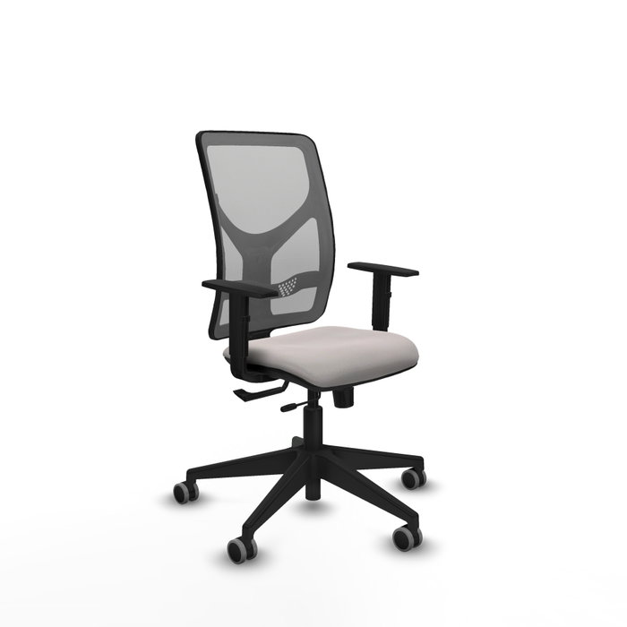 PIQUERAS Y CRESPO Silla de oficina Motilla Blanco y Gris PIQUERAS Y CRESPO Silla de oficina Motilla Blanco y Gris