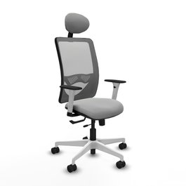 PIQUERAS Y CRESPO Silla de oficina Zulema Gris con mecanismo Sincro/Traslack