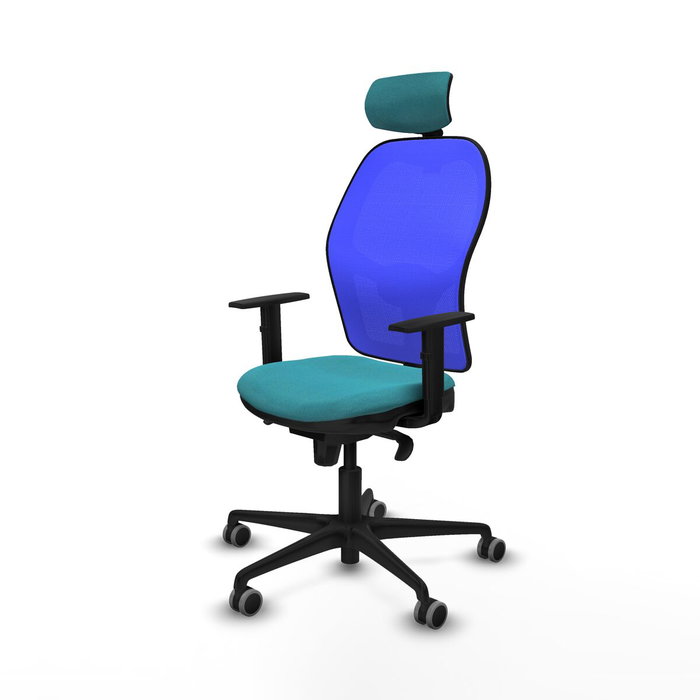 PIQUERAS Y CRESPO Silla de oficina Jorquera con mecanismo Sincro, Turquesa y Azul PIQUERAS Y CRESPO Silla de oficina Jorquera con mecanismo Sincro, Turquesa y Azul