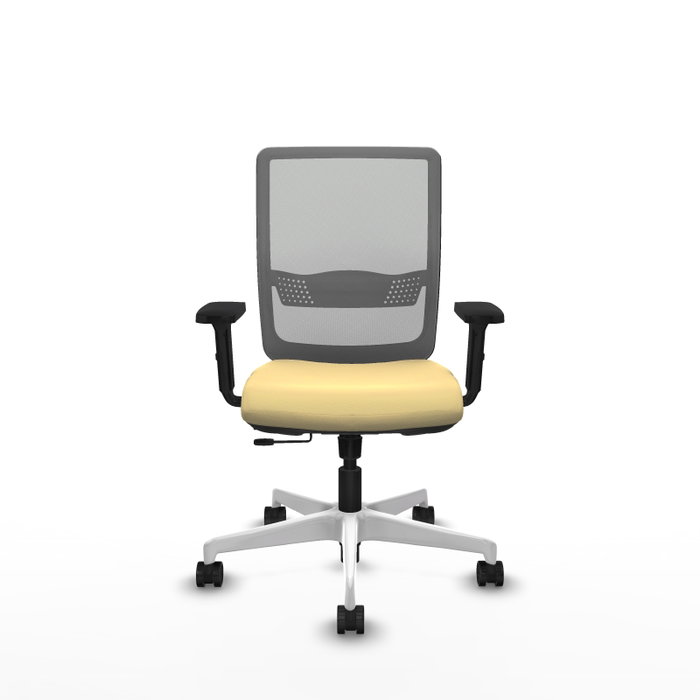 PIQUERAS Y CRESPO Silla de oficina Haches Crema y Gris PIQUERAS Y CRESPO Silla de oficina Haches Crema y Gris