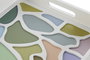 DKD Home Decor Bandeja MDF Guell Blanco 40x30x5 cm