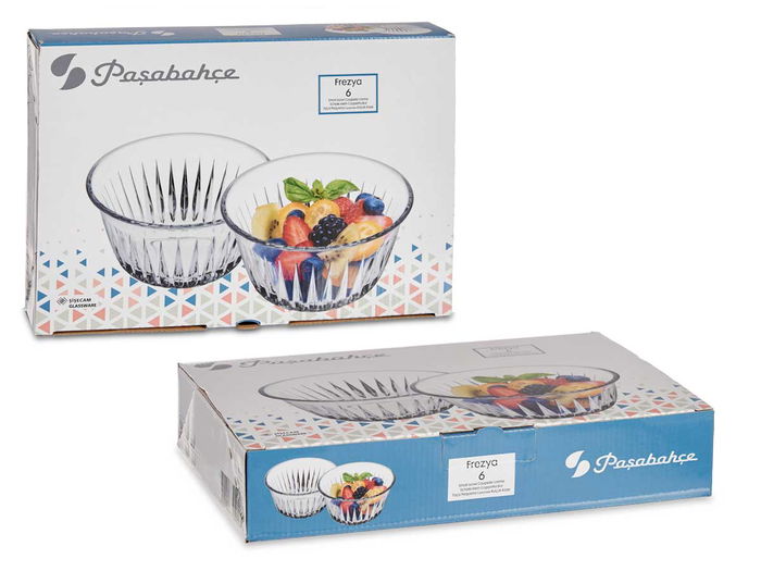 Pasabahce Set 6 Boles Frezya 175ml Transparente Vidrio 9.8 x 5 cm (Set de 4)