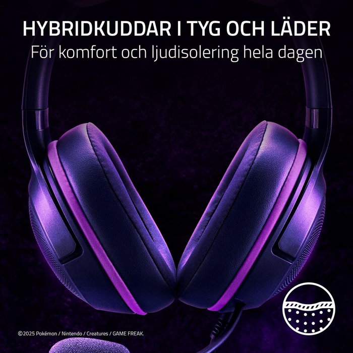 Razer Kraken Kitty V2 Pokémon Gengar Ed. Rosa