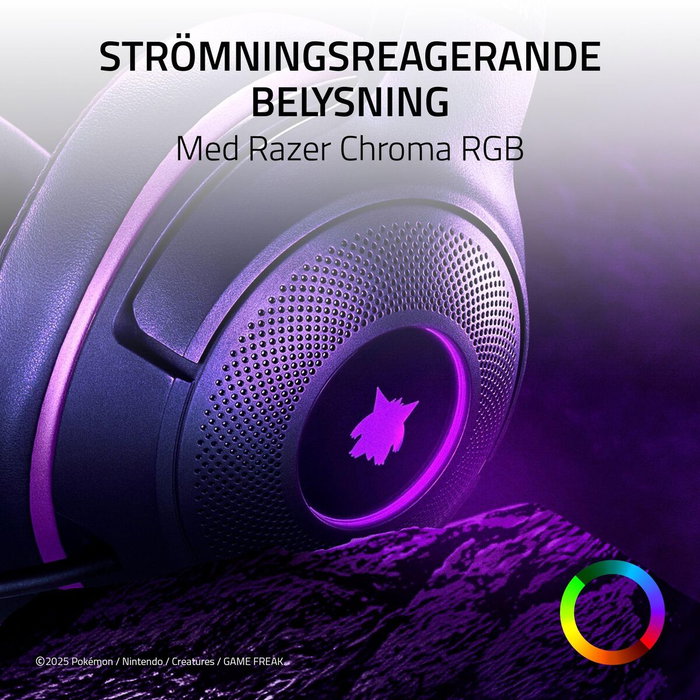 Razer Kraken Kitty V2 Pokémon Gengar Ed. Rosa