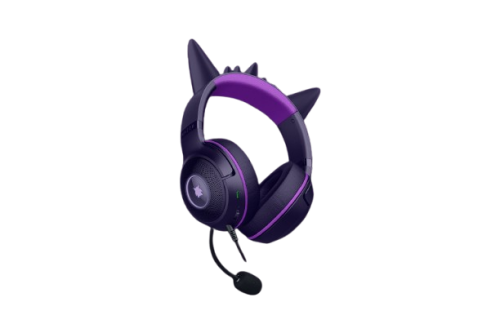 Razer Kraken Kitty V2 Pokémon Gengar Ed. Auriculares Alámbricos USB con Retroiluminación Rosa para Juego