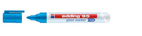 EDDING 95 Marcador para Cristal Azul Claro (Set de 10) EDDING 95 Marcador para Cristal Azul Claro (Set de 10)
