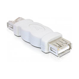 DeLOCK Adaptador de género USB-A Hembra a USB-A Hembra Gris