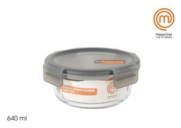 Inde Fiambrera Hermética Redonda 640 ml con Dimensiones 15,8 cm x 15,8 cm x 6,8 cm (6 Unidades)