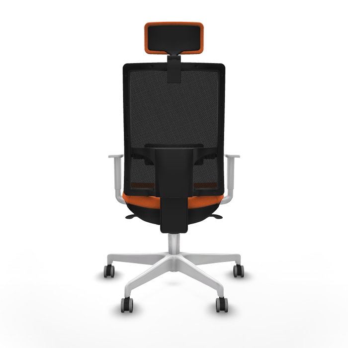 PIQUERAS Y CRESPO Silla de oficina Horna con mecanismo Sincro, Naranja y Negro PIQUERAS Y CRESPO Silla de oficina Horna con mecanismo Sincro, Naranja y Negro