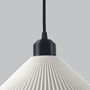 Lámpara Colgante Colt Color Blanco/Florón Negro/Cable Negro con Portalámparas E27