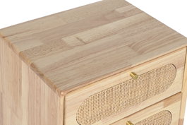 DKD Home Decor Cajonera Scandi Natural 3 Cajones 30 x 63 x 40 cm
