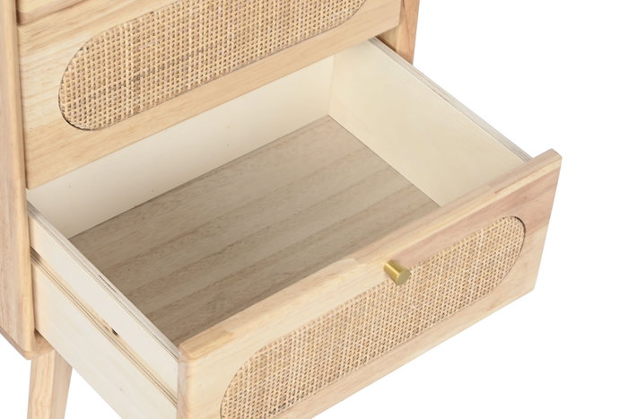 DKD Home Decor Cajonera Scandi Natural 3 Cajones 30 x 63 x 40 cm DKD Home Decor Cajonera Scandi Natural 3 Cajones 30 x 63 x 40 cm