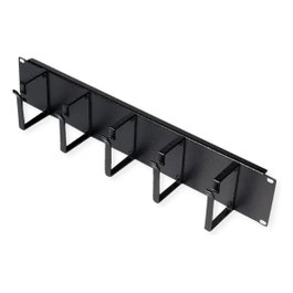 ROLINE Panel guíacables 2U para rack de 19 pulgadas, 85x60mm negro
