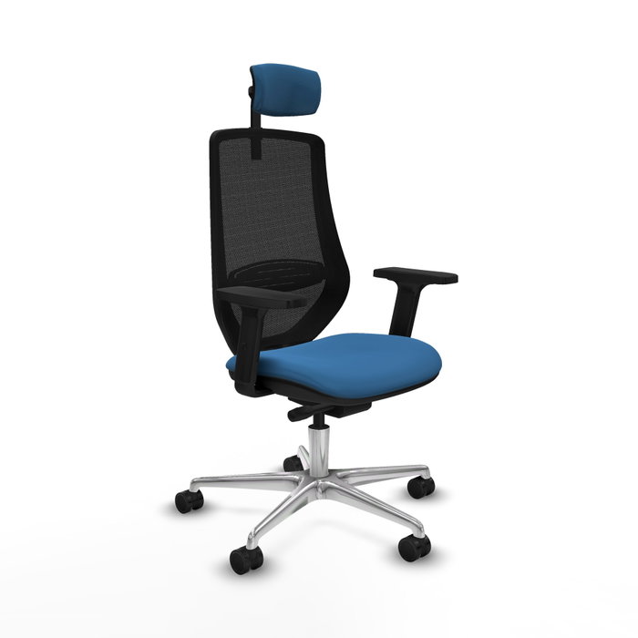 PIQUERAS Y CRESPO Silla de oficina Mardos con mecanismo Sincro/Traslack, Azul claro y Negro PIQUERAS Y CRESPO Silla de oficina Mardos con mecanismo Sincro/Traslack, Azul claro y Negro