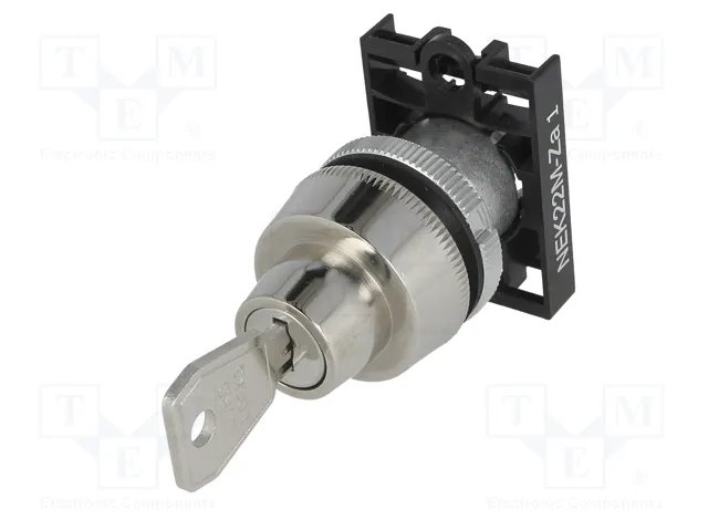 PROMET Interruptor rotativo con llave NEK22M-ZA1 22mm gris PROMET Interruptor rotativo con llave NEK22M-ZA1 22mm gris