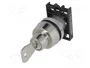 PROMET Interruptor rotativo con llave NEK22M-ZA1 22mm gris