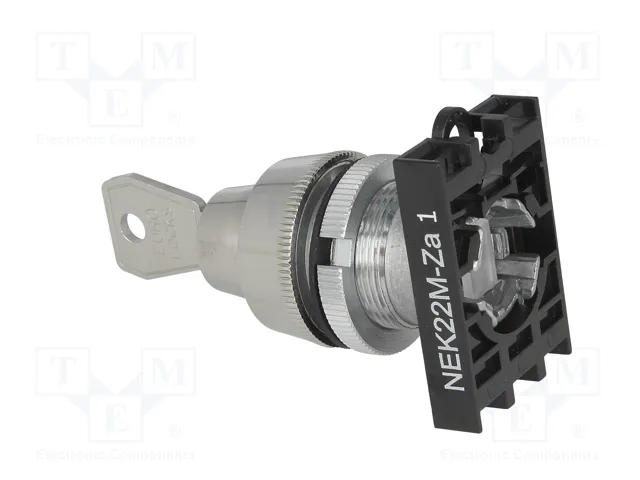 PROMET Interruptor rotativo con llave NEK22M-ZA1 22mm gris PROMET Interruptor rotativo con llave NEK22M-ZA1 22mm gris